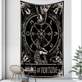 Lofaris Circle Animal Black And White Still Life Wall Tapestry